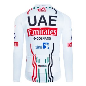 Cykeltrøje Langærmet 2024 UAE Team Emirates Hvid